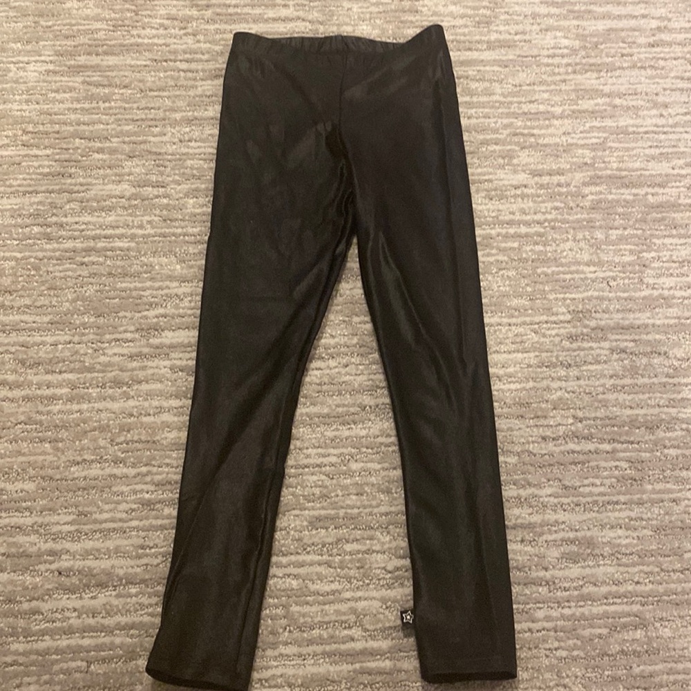 Pixie lane black liquid leggings- girls size 7
